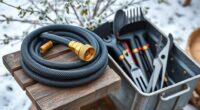 winter hose and tool storage