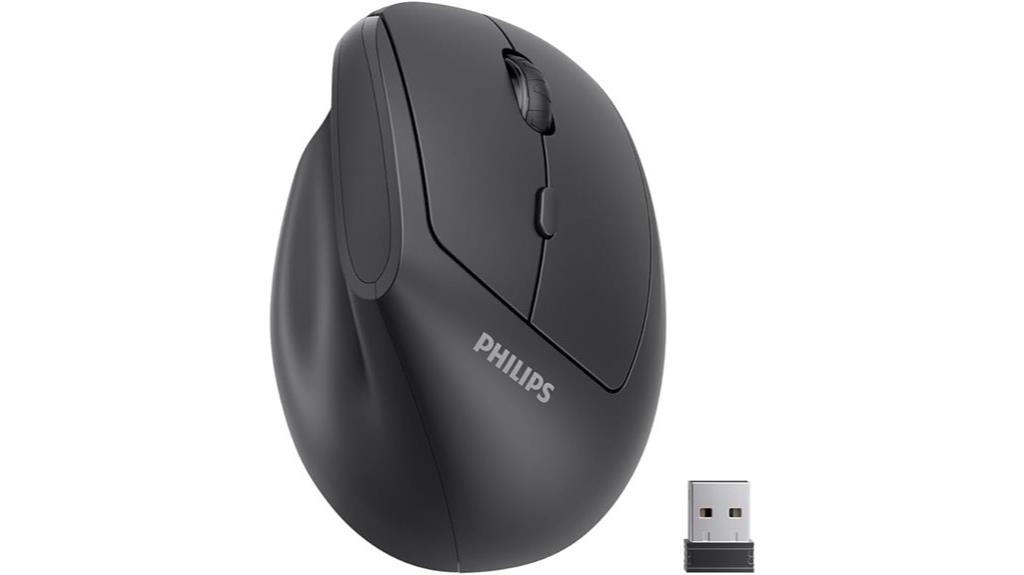 wireless ergonomic mouse with customizable dpi