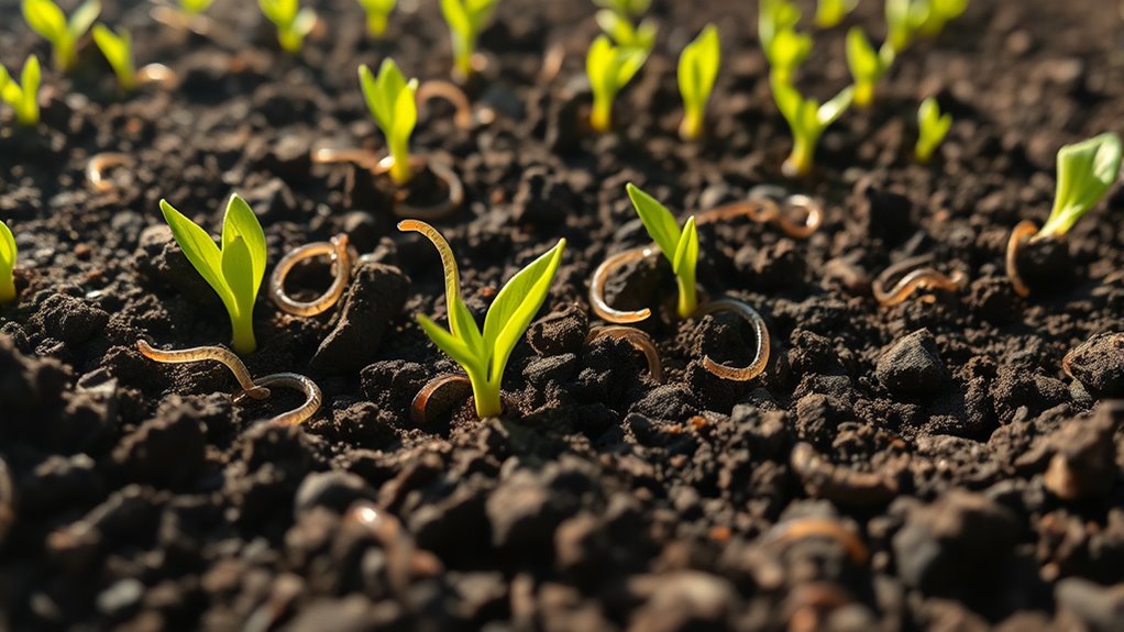 wireworms damage new gardens