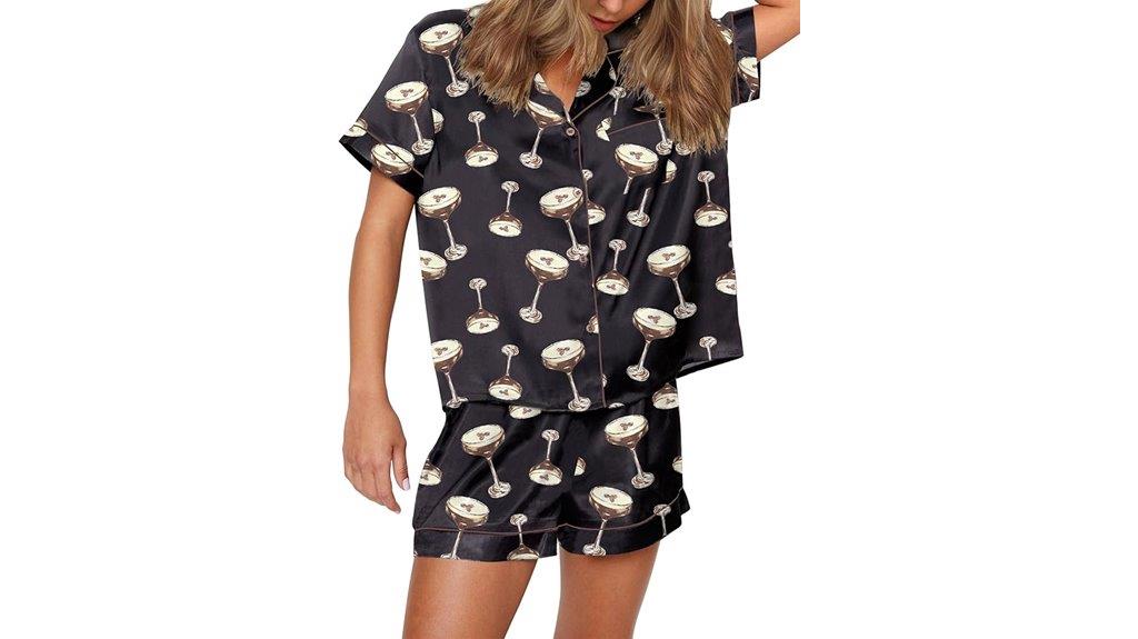 women s graphic pajama set