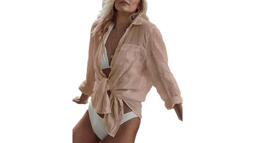 women s long sleeve beach cover