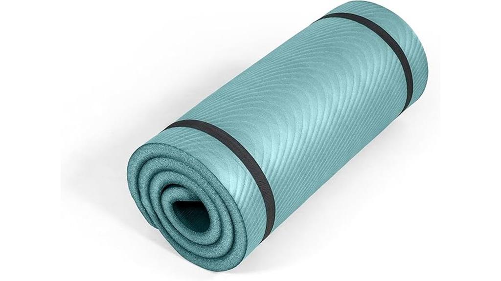 yoga mat with strap