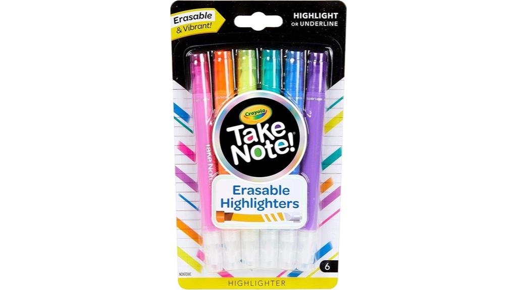erasable crayola highlighters pack