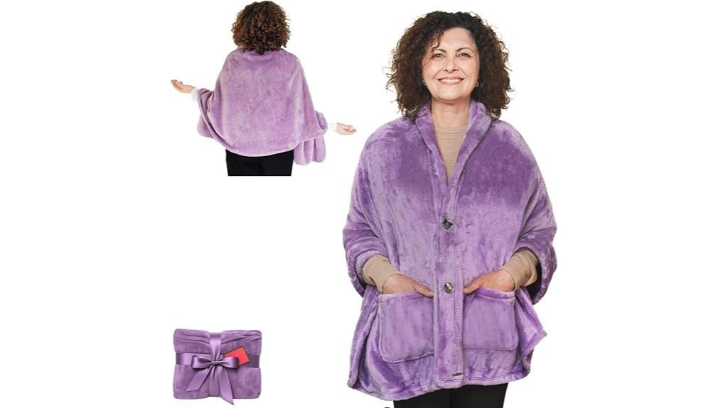 lightweight fleece wearable wrap