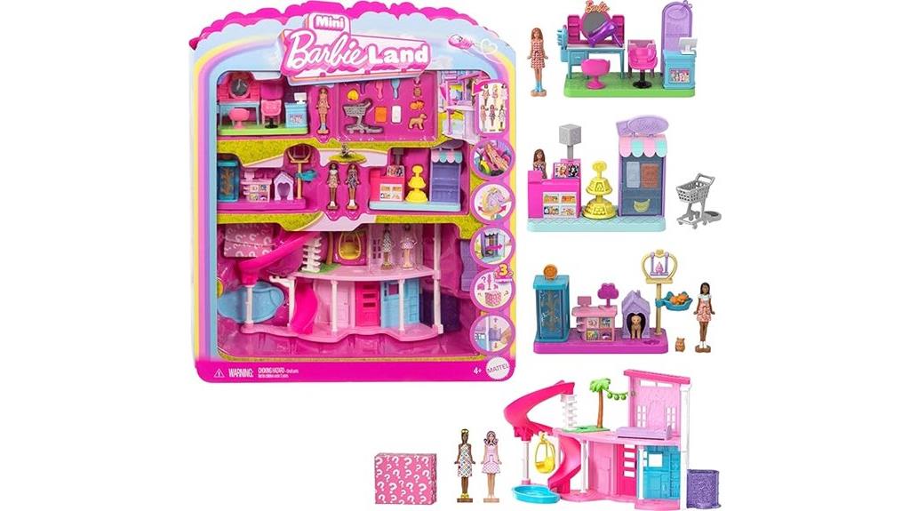 mini barbie dreamhouse playset