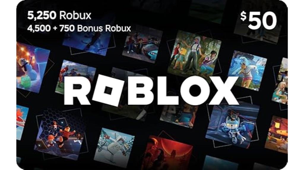 roblox gift card 5250 robux
