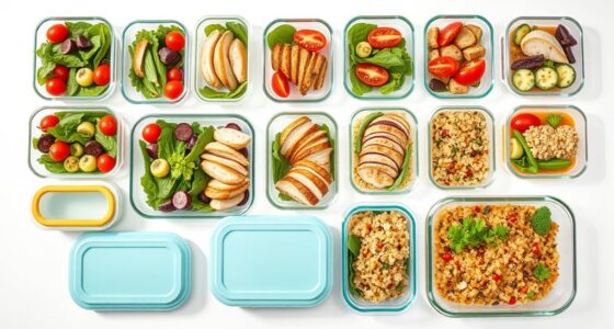 top glass meal storage