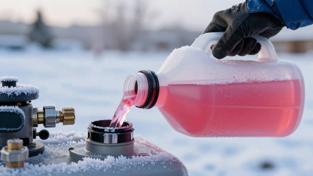 add antifreeze thoroughly and correctly