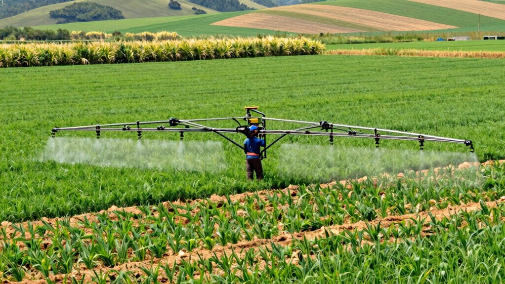 adjust boom height for crops
