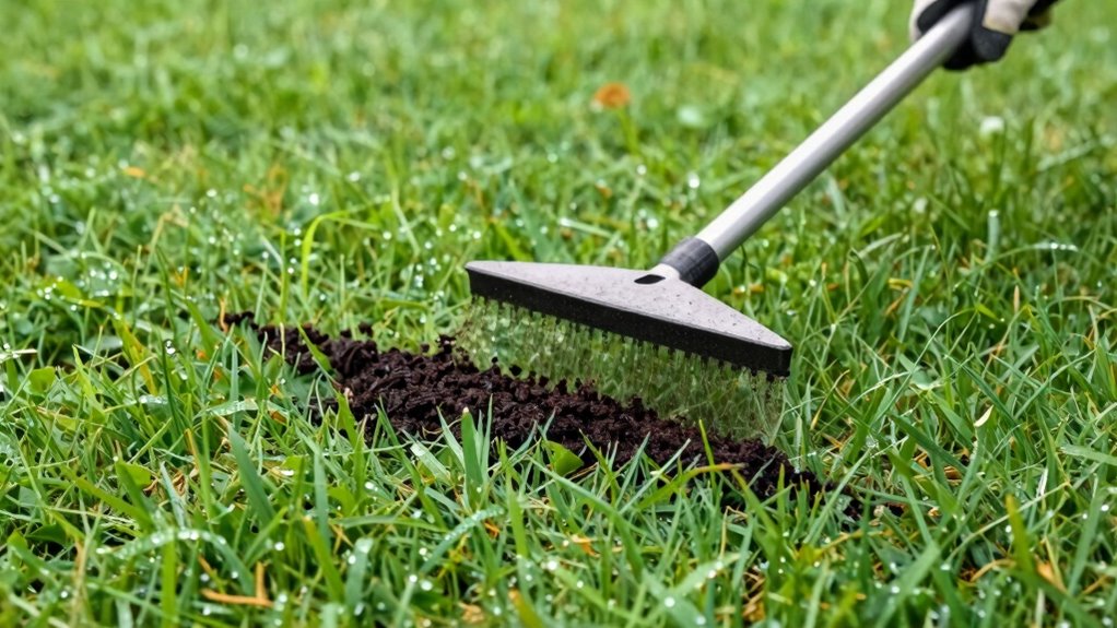 apply thin aerated compost
