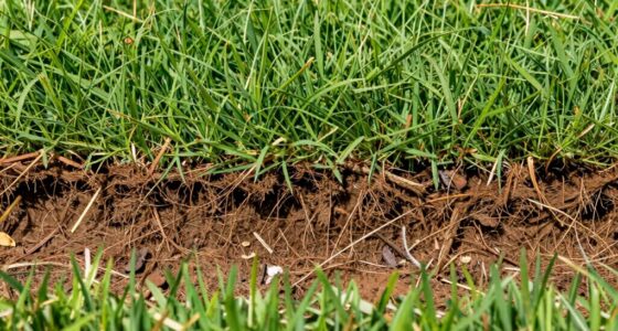assessing lawn thatch levels