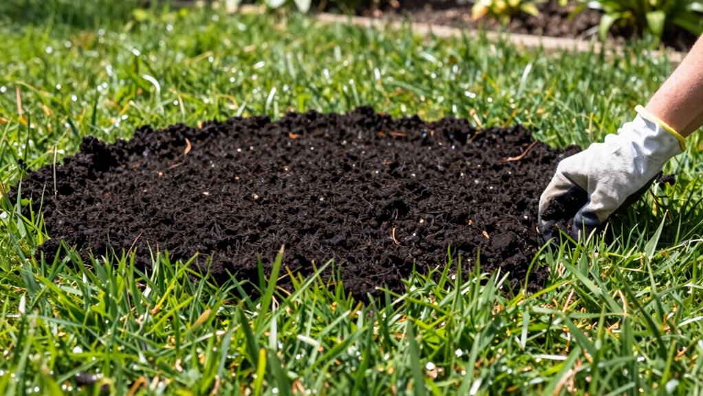avoid thick compost layers