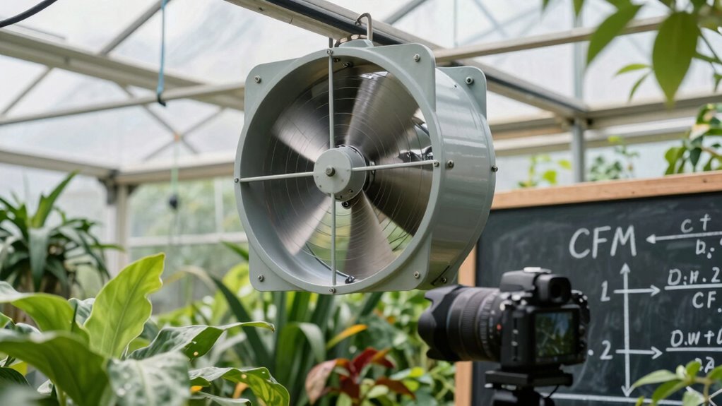 calculate greenhouse airflow needs