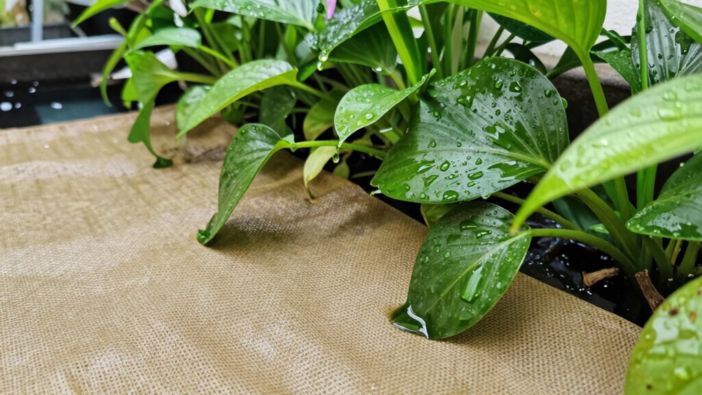 capillary action maintains moisture