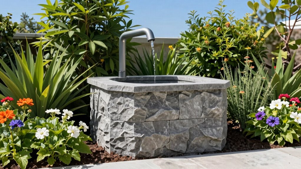 downspout dry well installation