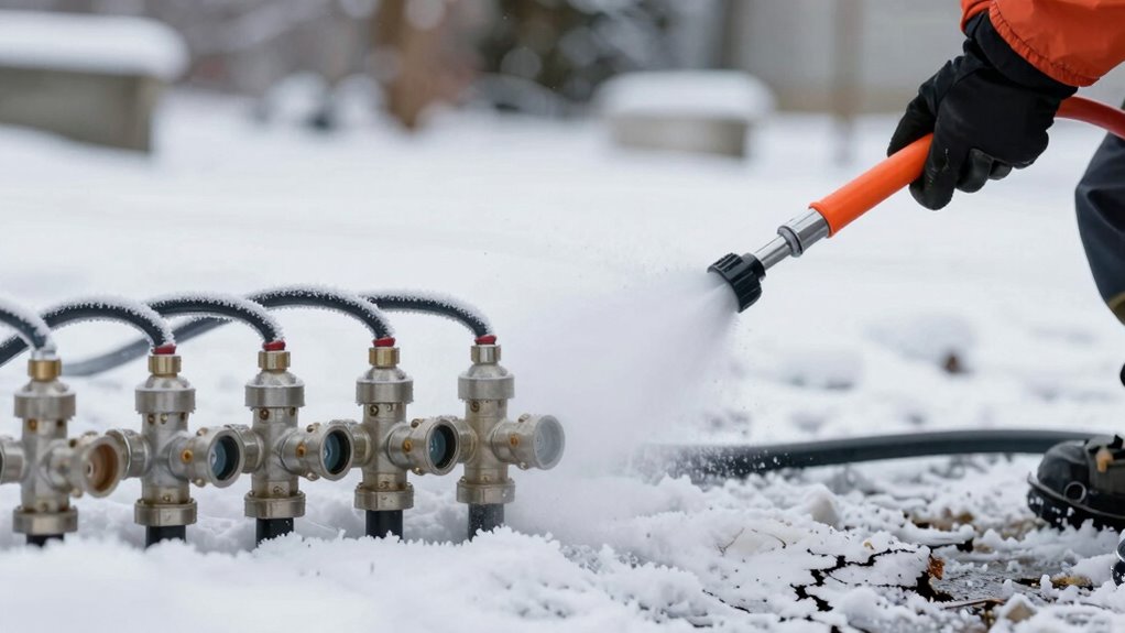 drain and protect pipes