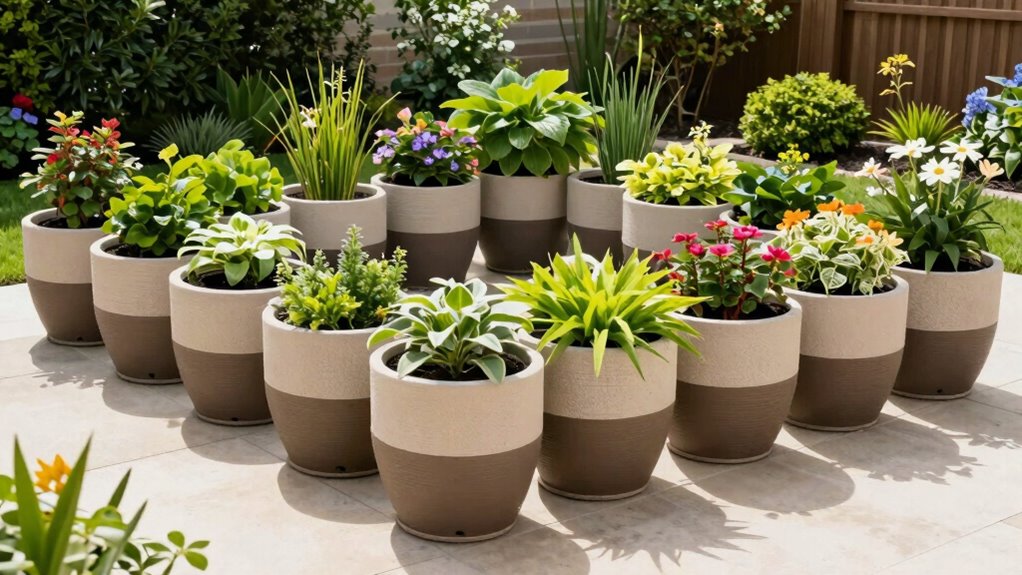durable weather resistant watering planters
