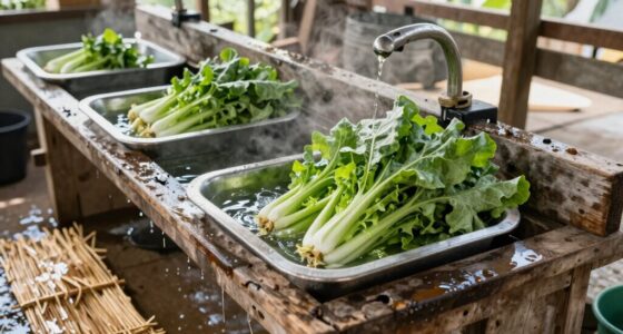 efficient harvest produce cleaning