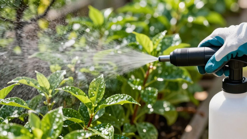 electrostatic plant spray coverage