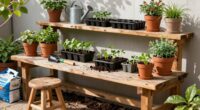 ergonomic potting workspace design