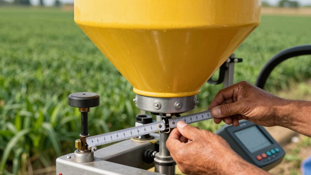 fertilizer spreader calibration test