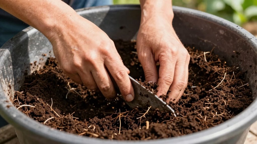 gentle uniform soil mixing