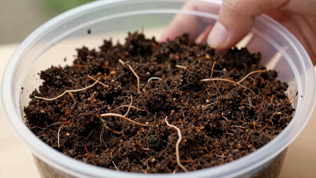 handle soil gently carefully