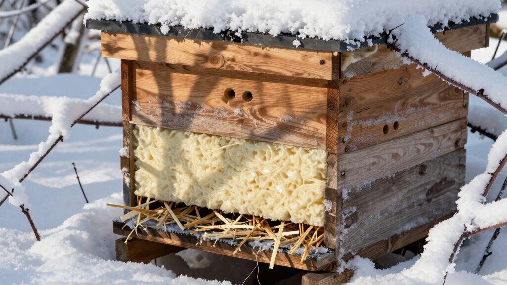 hive insulation maintains warmth