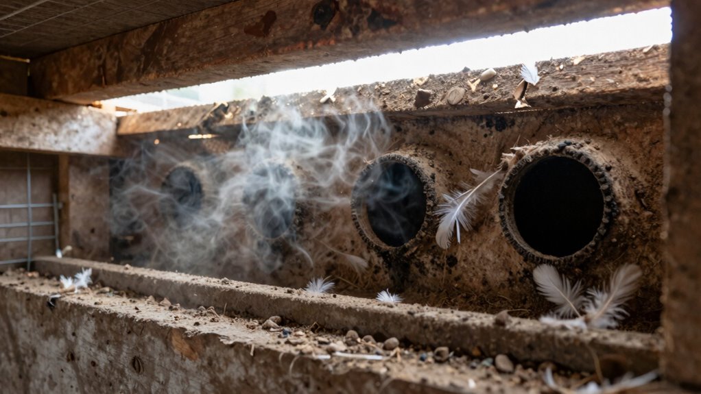 improve coop airflow and cleanliness