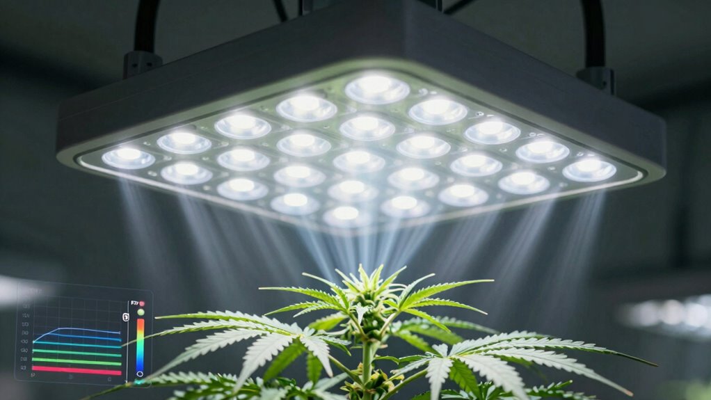 light intensity versus spectrum