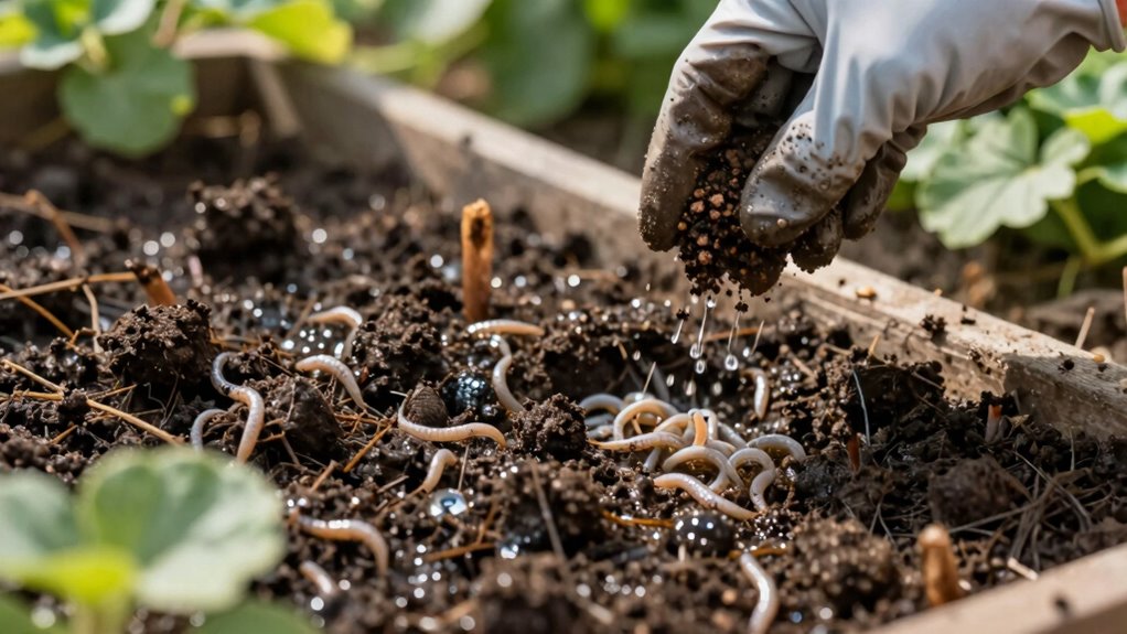 maintain soil moisture and temperature