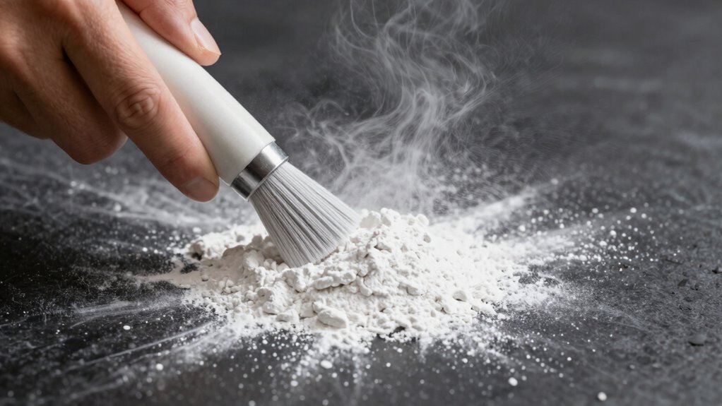 minimize dust during application