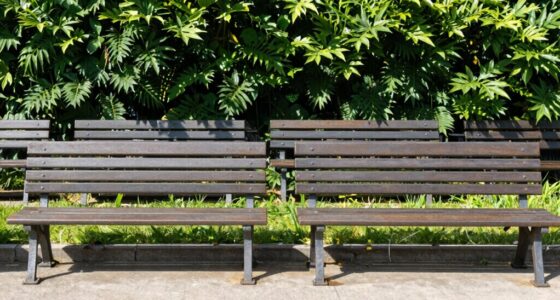 optimized bench spacing layout