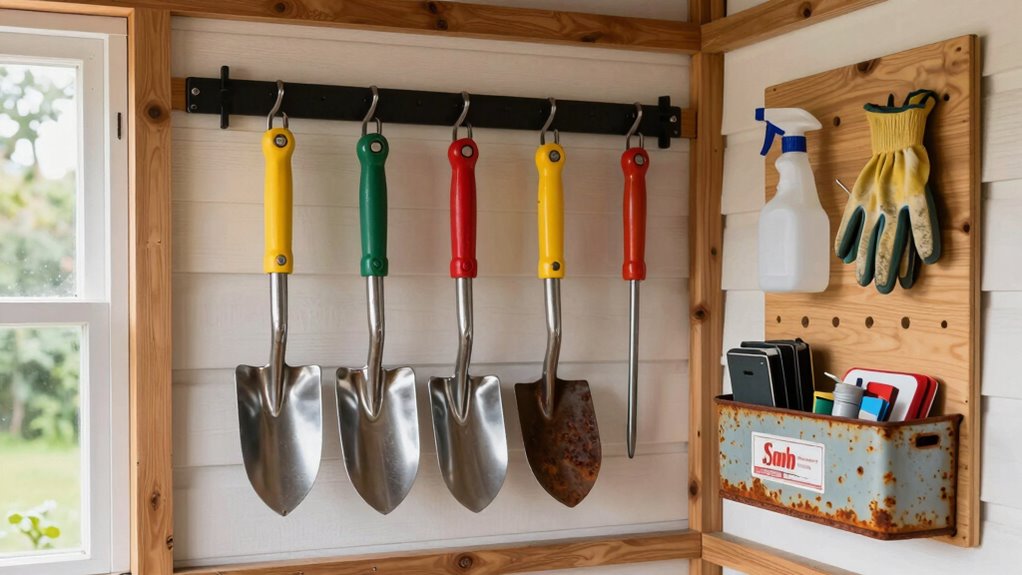 organized rust resistant garden storage