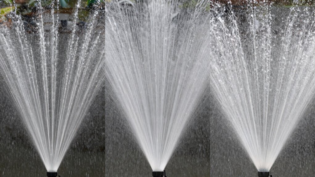 precise spray pattern selection