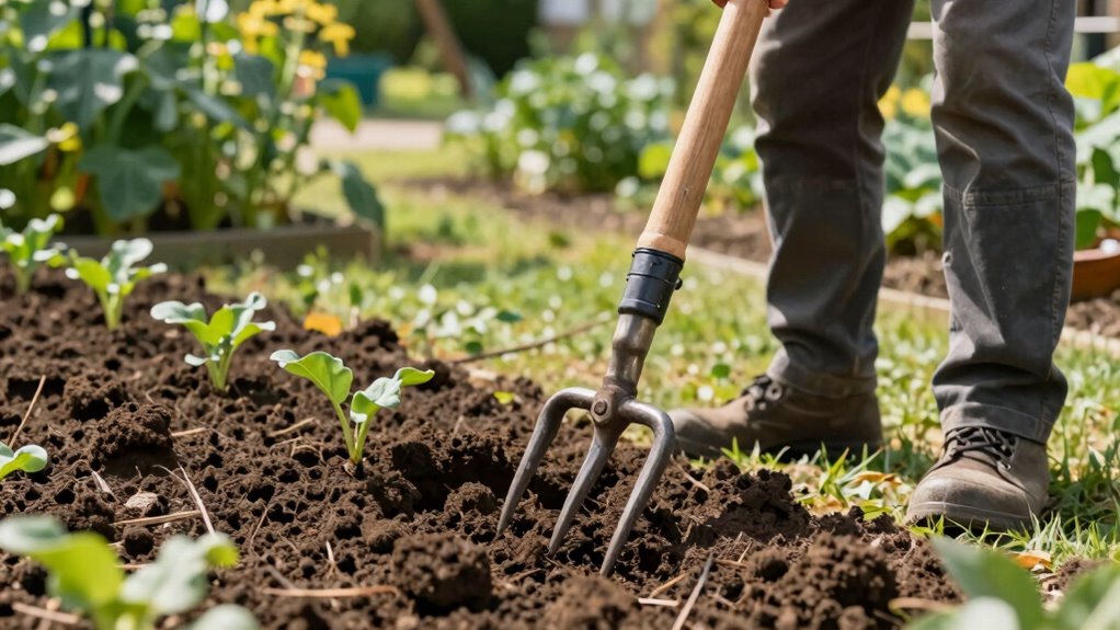 proper broadfork soil aeration
