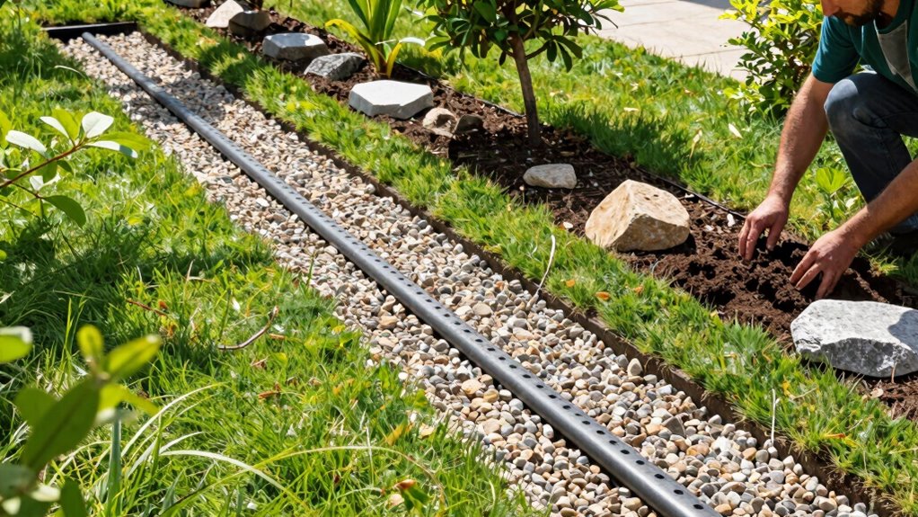 proper french drain installation