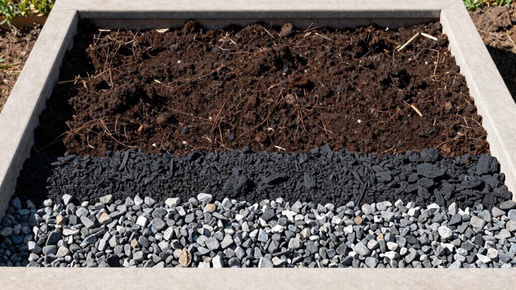 proper layered drainage system