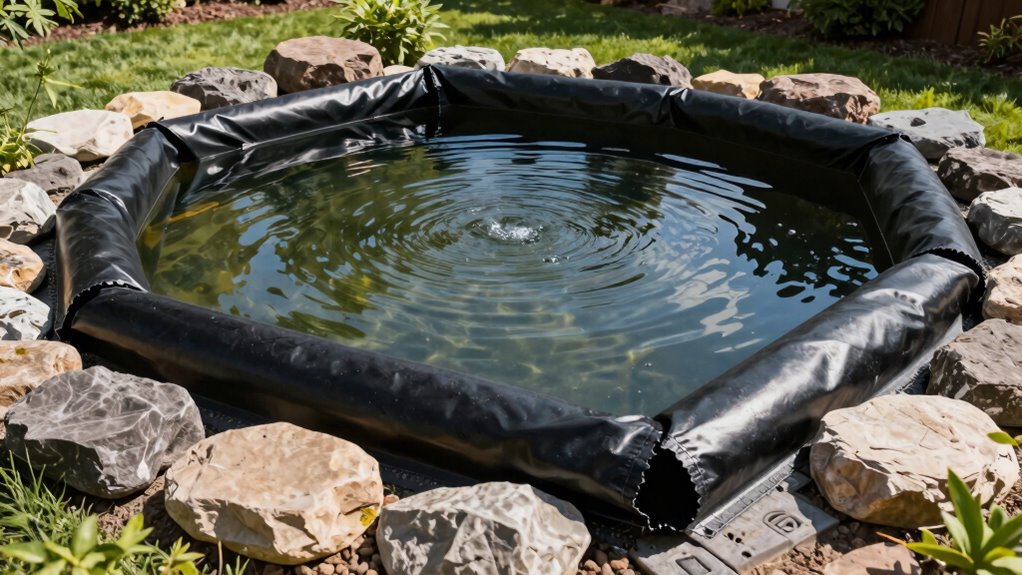 proper pond liner installation
