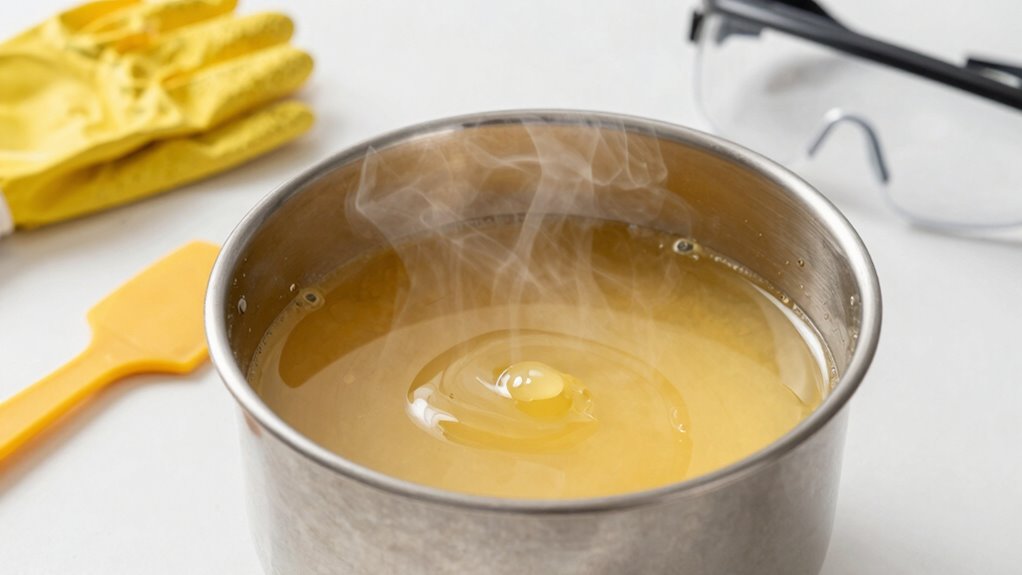 proper wax handling safety