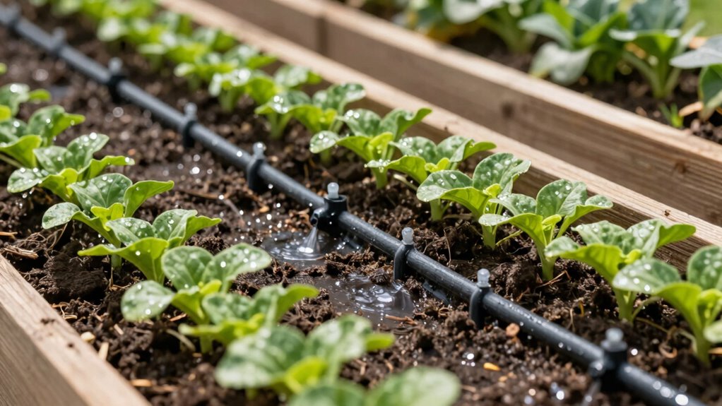 raised bed drip irrigation