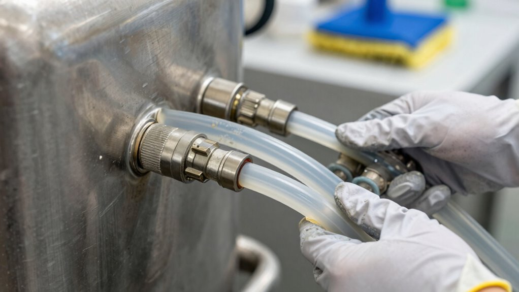 regular hose cleaning and inspection