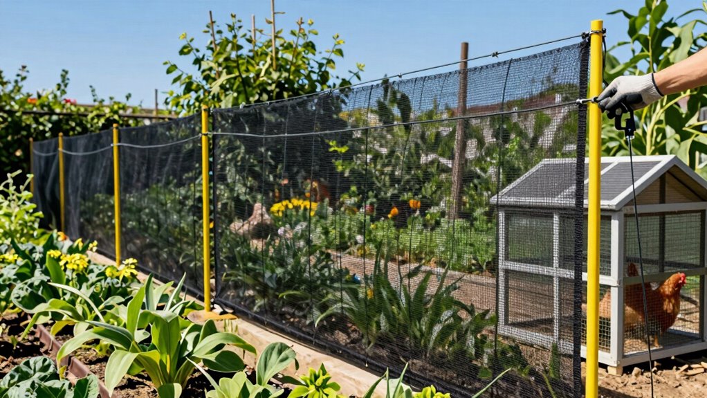 safe electric netting installation