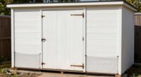 seal shed openings securely