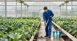seasonal greenhouse cleaning routine