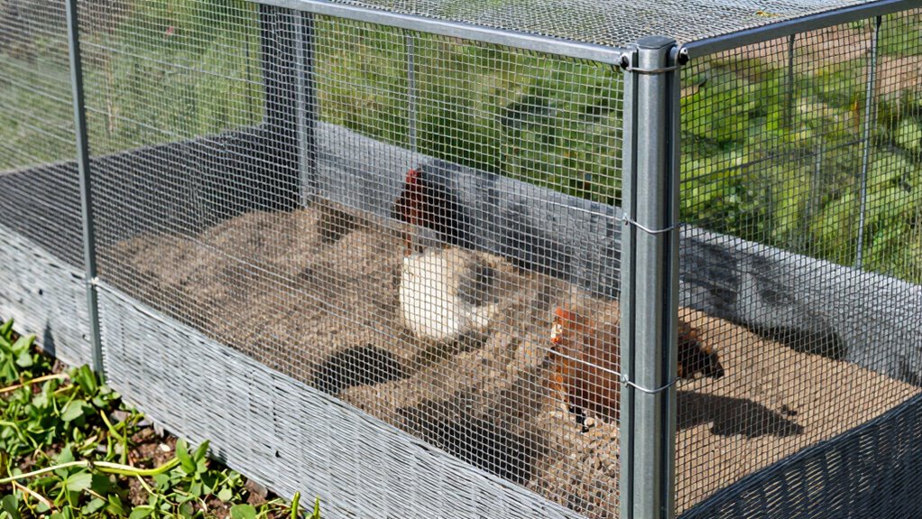 secure chicken enclosure design
