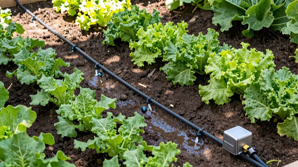 set up efficient watering system