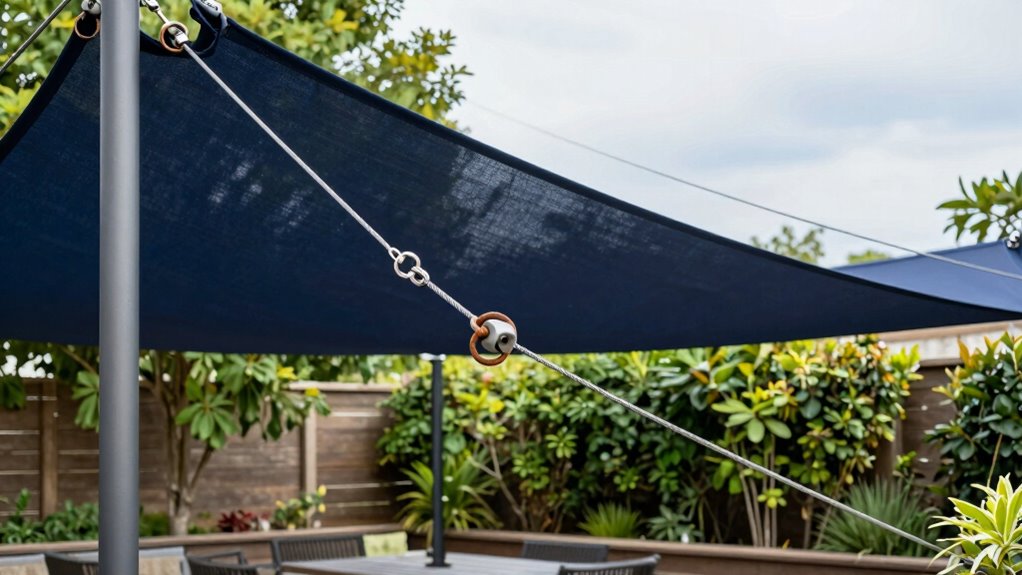 shade sail hardware considerations