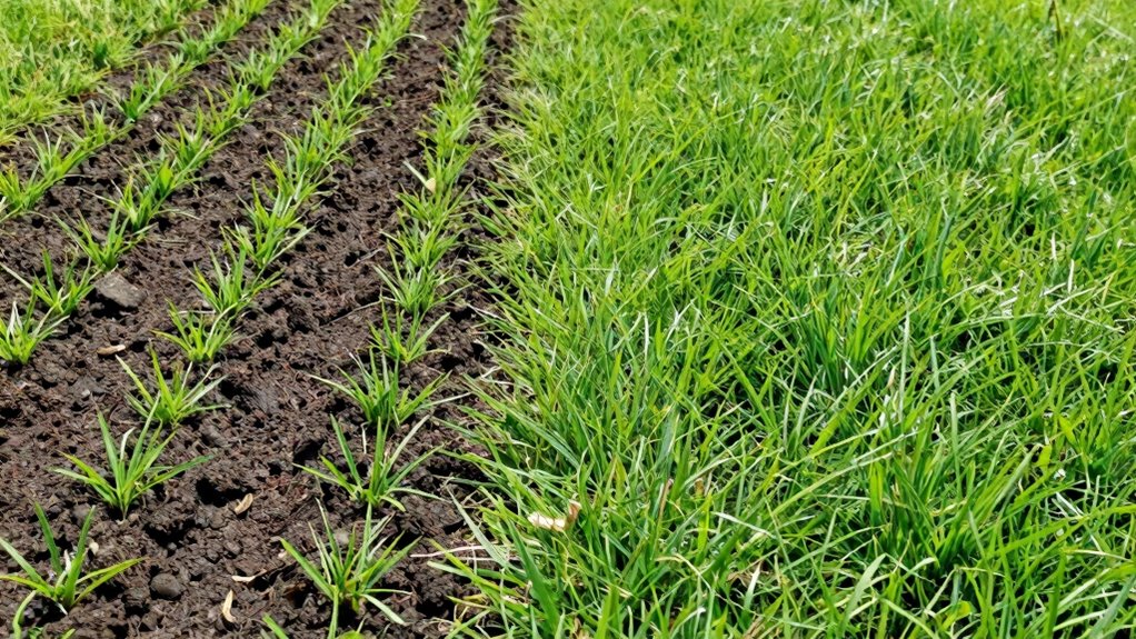 slit seeding accelerates lawn growth