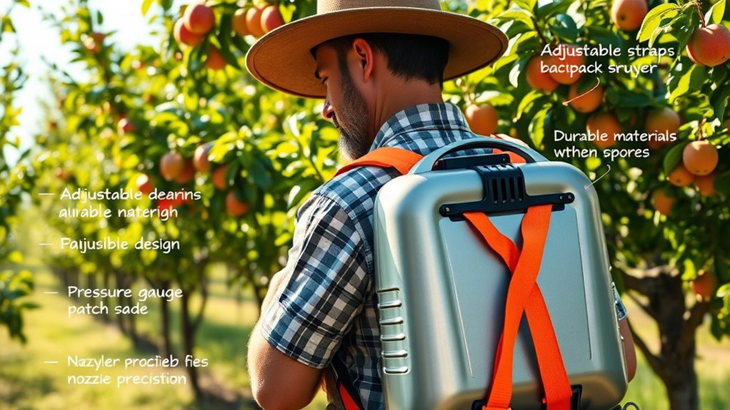 sprayer features and comfort